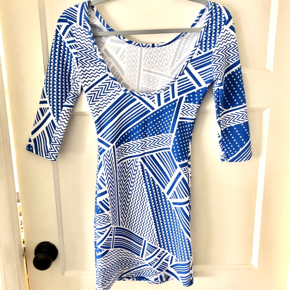 Geometric Print Dress